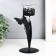 Summary Metal for 1 candle "Butterfly with Crystal balls" black 8.5x8.5x22 cm