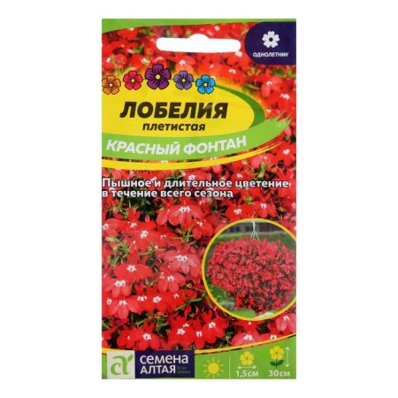 Lobelia flowers "Red Fountain" Plesy, this. ALT, c/p, 0.02 g