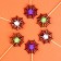 Decor on the wand "Spider on the web" set of 6 pcs., Size 1 pc. - 16 × 5 cm