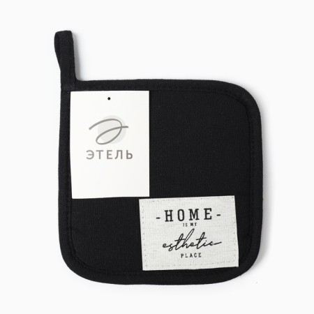 Ethel's Take "Home", black color, 16x16 cm, 50%HL, 50%flax-3