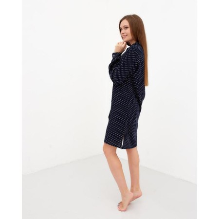 Shirt (shirt) female kaftan “points”, blue color, size 40-42-2