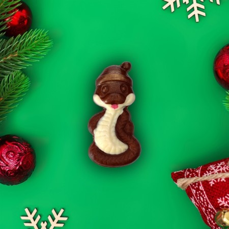 New Year. Milk chocolate "Fun snake", 30 g