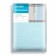 Witerra curtain for the kitchen 140x145cm, blue, veil, PE100%