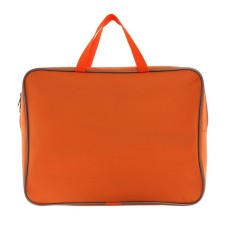 Folder with A4 handles, 360 x 270 x 80 mm, textile, inner pocket, orange 1sh48