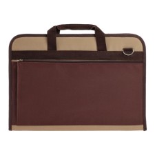 Folder for drawings and drawings for artists A3, 450 x 320 x 30 mm, handles, frame, with pocket, beige/brown, estado