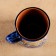 Mug Rishtan ceramics "Flowers", 500 ml, blue