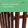 Decorative fence, 30 × 300 cm, 5 sections, plastic, brown, Greengo