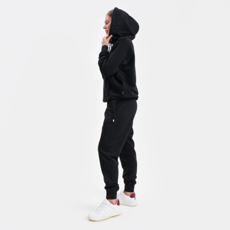 Women's suit (sweatshirt/pants), color is black, size XL-6