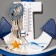 Interior souvenir "anchor" with a thermometer 21*15cm