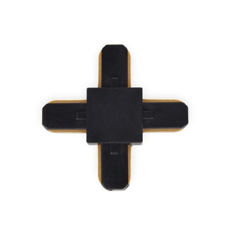 Connector X-shaped single-phase for connecting track tire pipelines GL7083 bk black