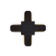 Connector X-shaped single-phase for connecting track tire pipelines GL7083 bk black