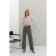 Female trousers, size 58, gray color 60654