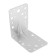 Corner Fitty tundra, reinforced 90x90x65x2 mm, galvanized, in the package of 1 pc.