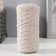 Knitting cord without core 70% cotton, 30% polyester 1mm 200m/60 ± 10g (03- linen)