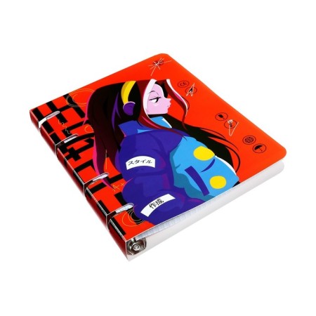 A notebook on the rings of the A5 160 sheets in the Calligrata “AnimeArt-2” cage, plastic cover, offset block-3