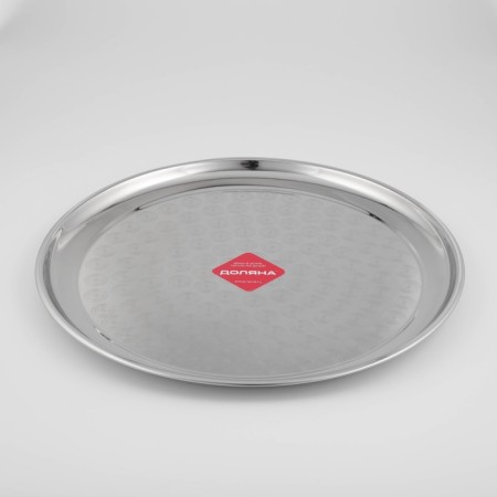 Stainless steel tray “India”, d = 45 cm, silver color-1