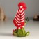 Souvenir Polystone Lac "frog in a hawap and a scarf welcomes" 7.7x6.3x13 cm