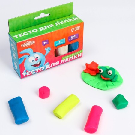 Modeling dough, 8 colors, 25 g, mixariks-2