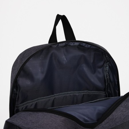 School backpack of textiles on lightning, Fulldorn, 5 pockets, color gray color-5