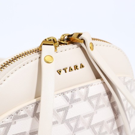 Cross-Bodi Bag on a zipper, beige color-3