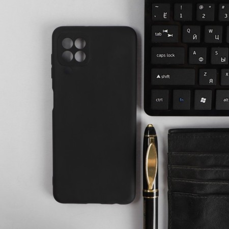 Pero cover for Samsung A22, silicone, black
