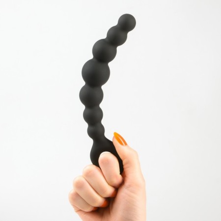 Anal stimulator, black, 15 cm d = 1.9x2.2x3.1 cm-1