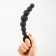 Anal stimulator, black, 15 cm d = 1.9x2.2x3.1 cm