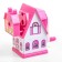 Mechanical sharpener with a "house" container, mix