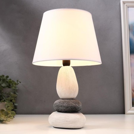 Table lamp 16446/1wt E14 40W white-black 22x22x34 cm Risalux-1