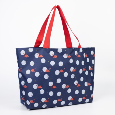Bag beach on lightning, blue color