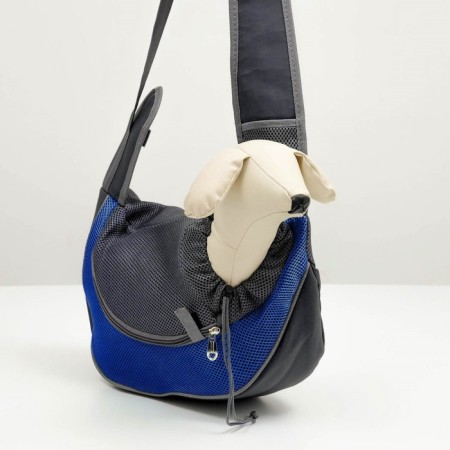 Cracking bag "sling" for animals, 42 x 25 cm, blue-3