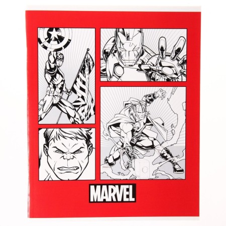 Notebook 48 sheets in a cage, cardboard cover, Avengers-3