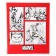 Notebook 48 sheets in a cage, cardboard cover, Avengers