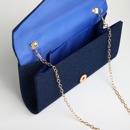 Female bag on a magnet, blue color-4