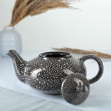 Teapot "Medium crumb" 1l / 13x14cm, marble-1