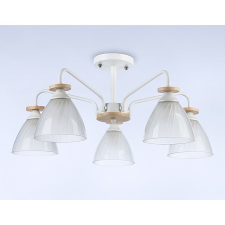 Suspended chandelier Ambrella Light, Modern, TR9567, 5HE27, white color-2