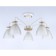 Suspended chandelier Ambrella Light, Modern, TR9567, 5HE27, white color
