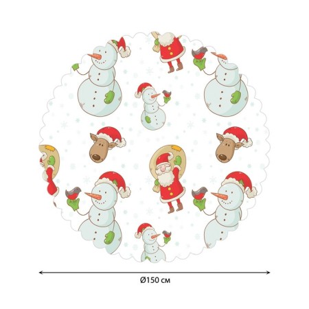 Tables on the table "Friendly Christmas", Round, Saten, D = 150 cm-1