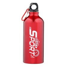 Water bottle, 650 ml, Master K, 21 x 7 cm, aluminum case. Red