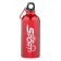 Water bottle, 650 ml, Master K, 21 x 7 cm, aluminum case. Red
