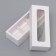 Packaging with a shell for 3 sweets, with a window, white 13x5x3.3 cm