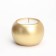 Candle "Shar" in the candlestick of gypsum smooth, 9.5x6.5cm, gold