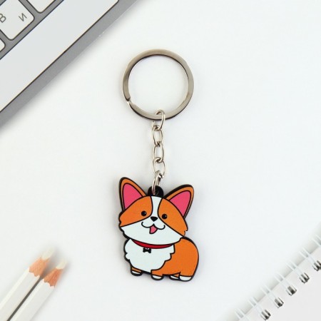 Acrylic keychain "Corgi", 7.2 x 14 cm-2