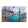 Carty clock is wall-mounted, interior "mountain lake", silent, 30 x 20 cm