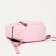 School backpack of textiles on lightning, Cute, 4 pockets, pink color