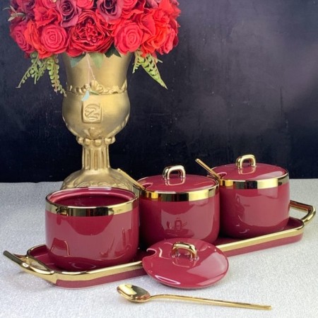 Set of cans with spons on the Lenardi stand, 3 items