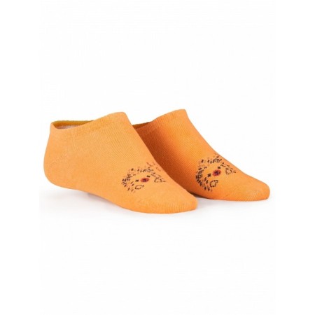 Socks for girls, size 18-20, orange color, amber-2