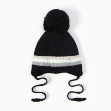 Children's hat, black color, size 50-52