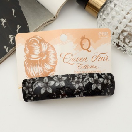 Halfish hair clip "Shine of night" 9 cm-2