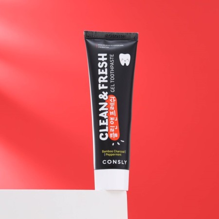 Consly, Clean & Fresh gel paste, with bamboo coal and peppermint, 105 g-1